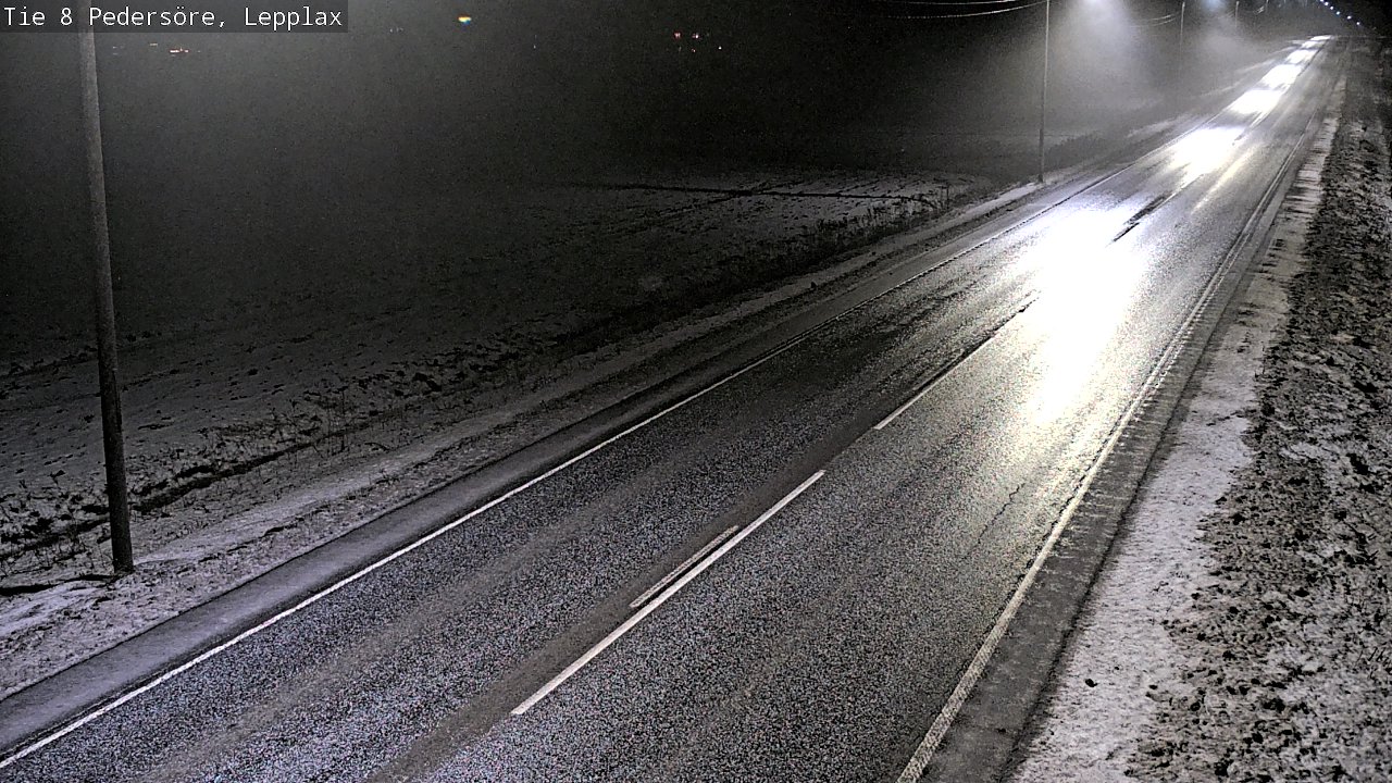 Weather Camera Image Road 8 Pedersöre, Lepplax, Pedersören kunta, Pohjanmaa