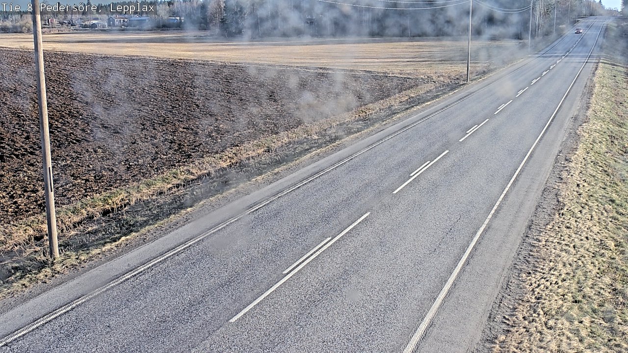 Weather Camera Image Väg 8 Pedersöre, Lepplax, Pedersören kunta, Pohjanmaa