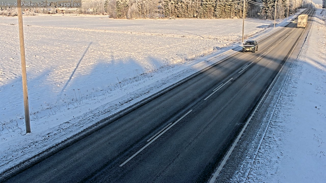 Weather Camera Image Road 8 Pedersöre, Lepplax, Pedersören kunta, Pohjanmaa