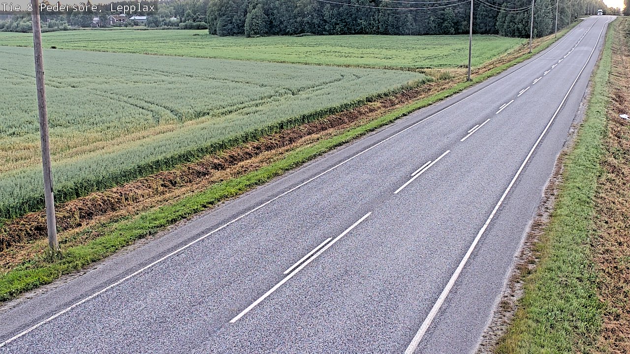 Weather Camera Image Väg 8 Pedersöre, Lepplax, Pedersören kunta, Pohjanmaa