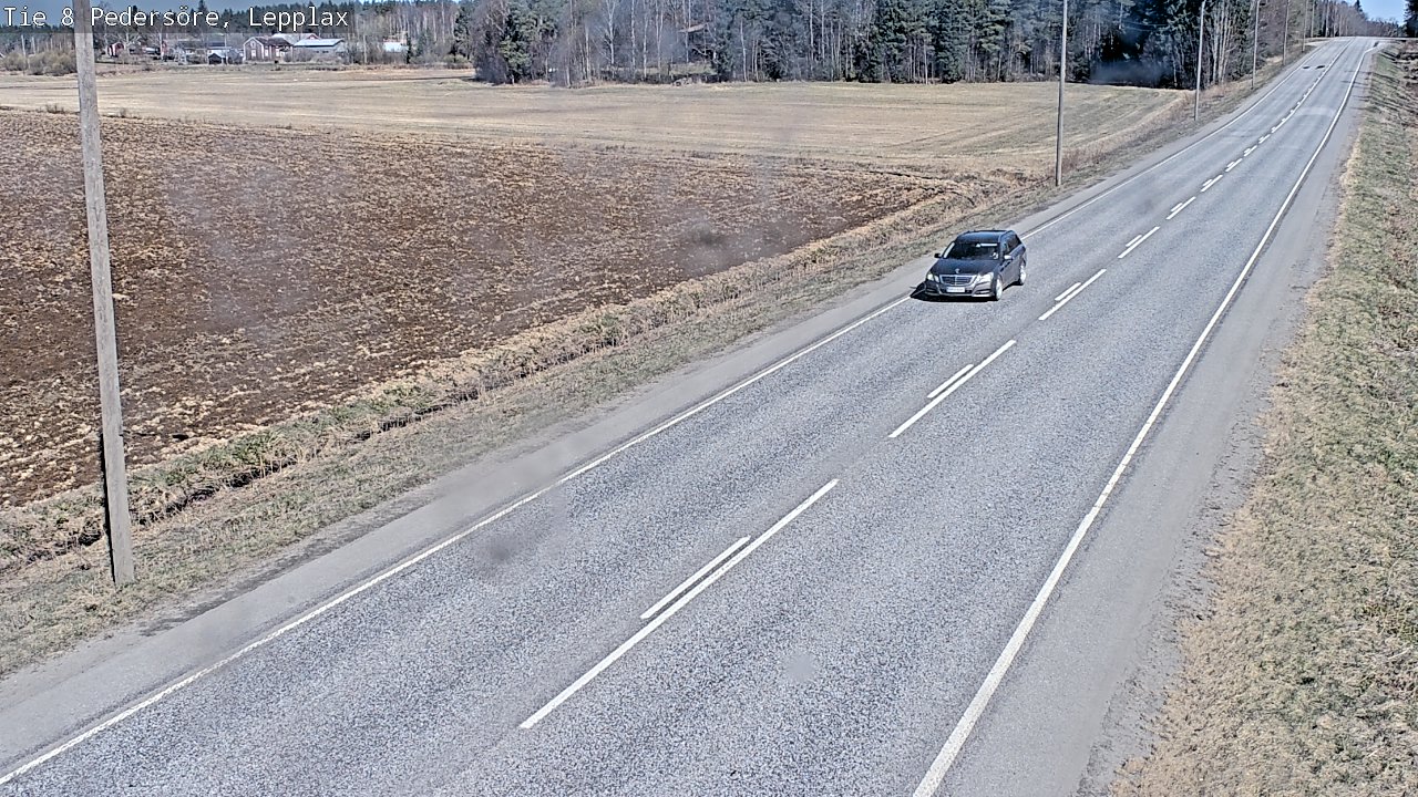Weather Camera Image Väg 8 Pedersöre, Lepplax, Pedersören kunta, Pohjanmaa
