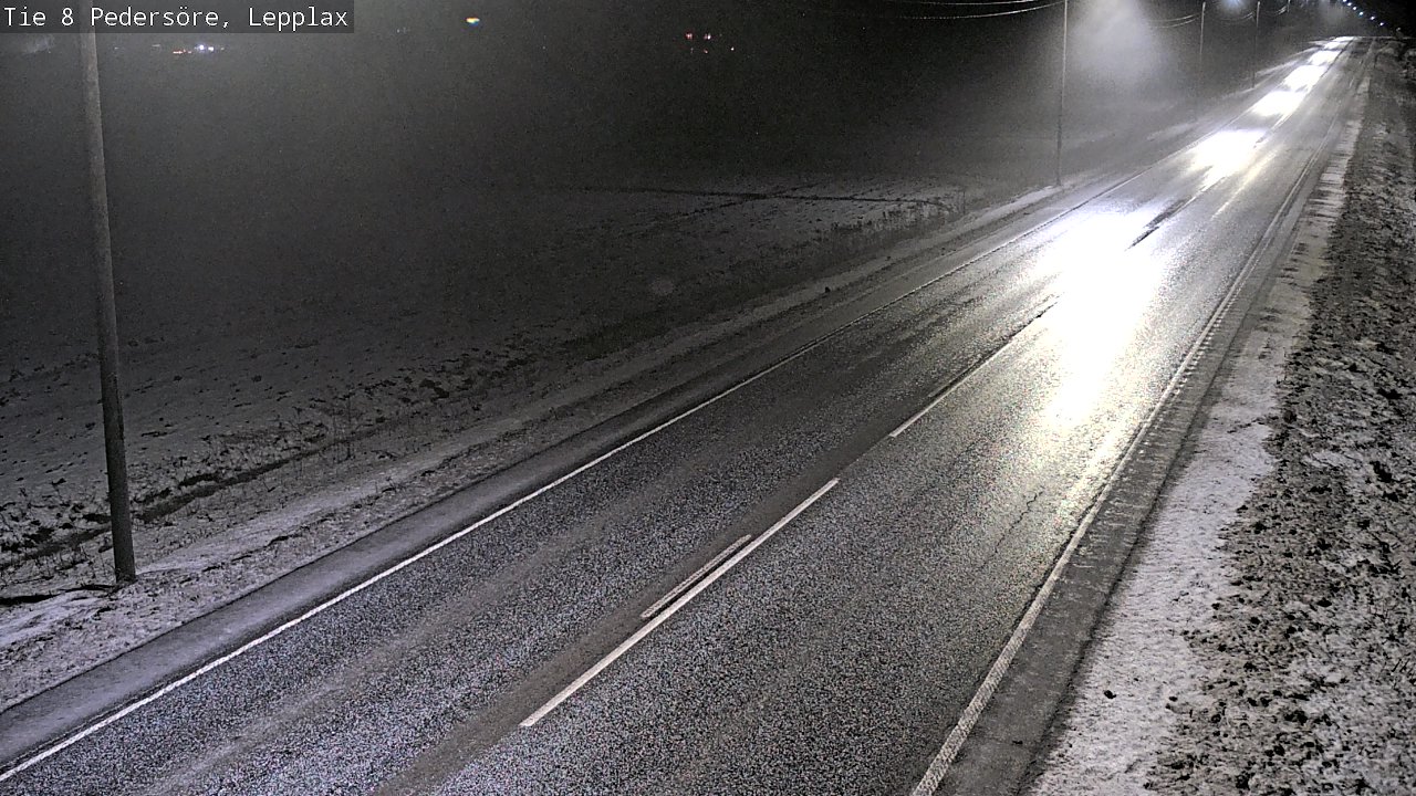 Weather Camera Image Road 8 Pedersöre, Lepplax, Pedersören kunta, Pohjanmaa