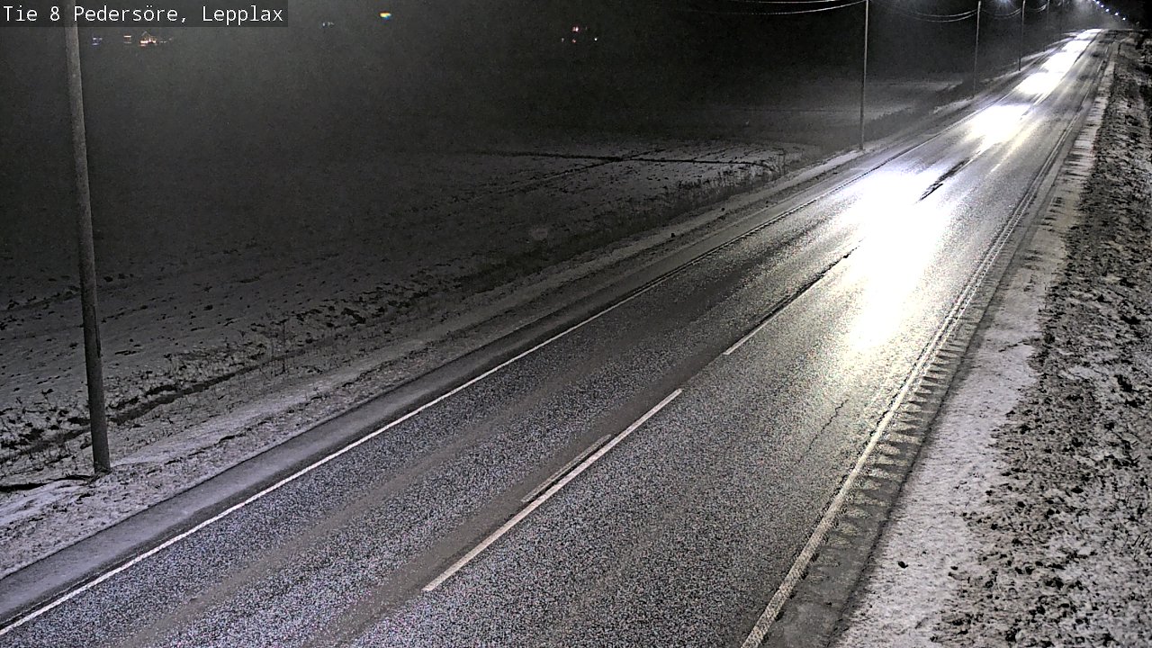 Weather Camera Image Road 8 Pedersöre, Lepplax, Pedersören kunta, Pohjanmaa