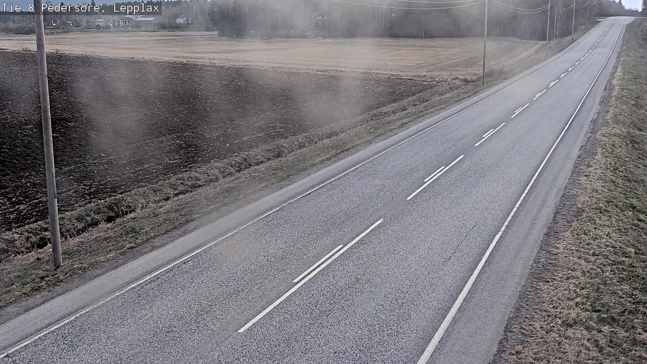 Weather Camera Image Road 8 Pedersöre, Lepplax, Pedersören kunta, Pohjanmaa
