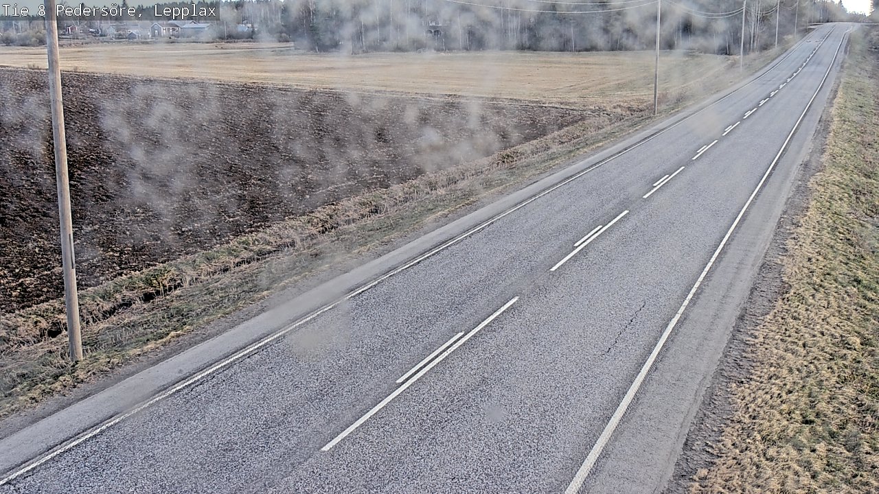 Weather Camera Image Väg 8 Pedersöre, Lepplax, Pedersören kunta, Pohjanmaa