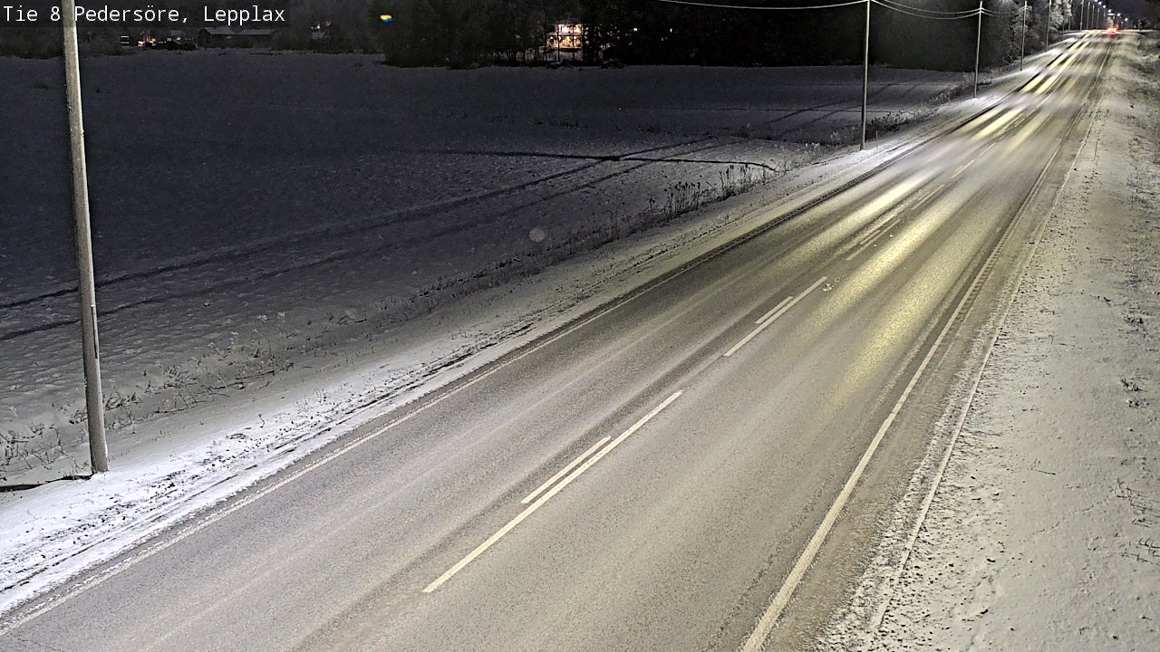 Weather Camera Image Väg 8 Pedersöre, Lepplax, Pedersören kunta, Pohjanmaa