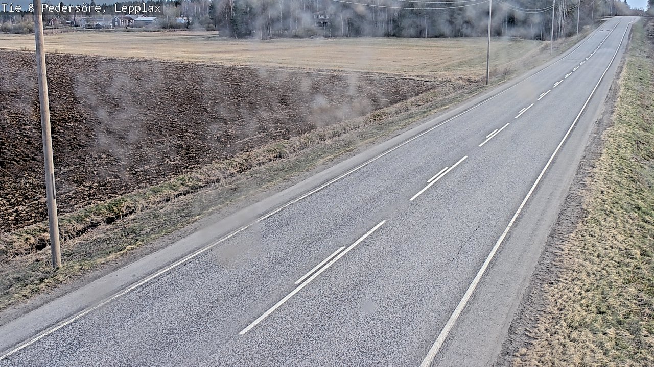 Weather Camera Image Road 8 Pedersöre, Lepplax, Pedersören kunta, Pohjanmaa