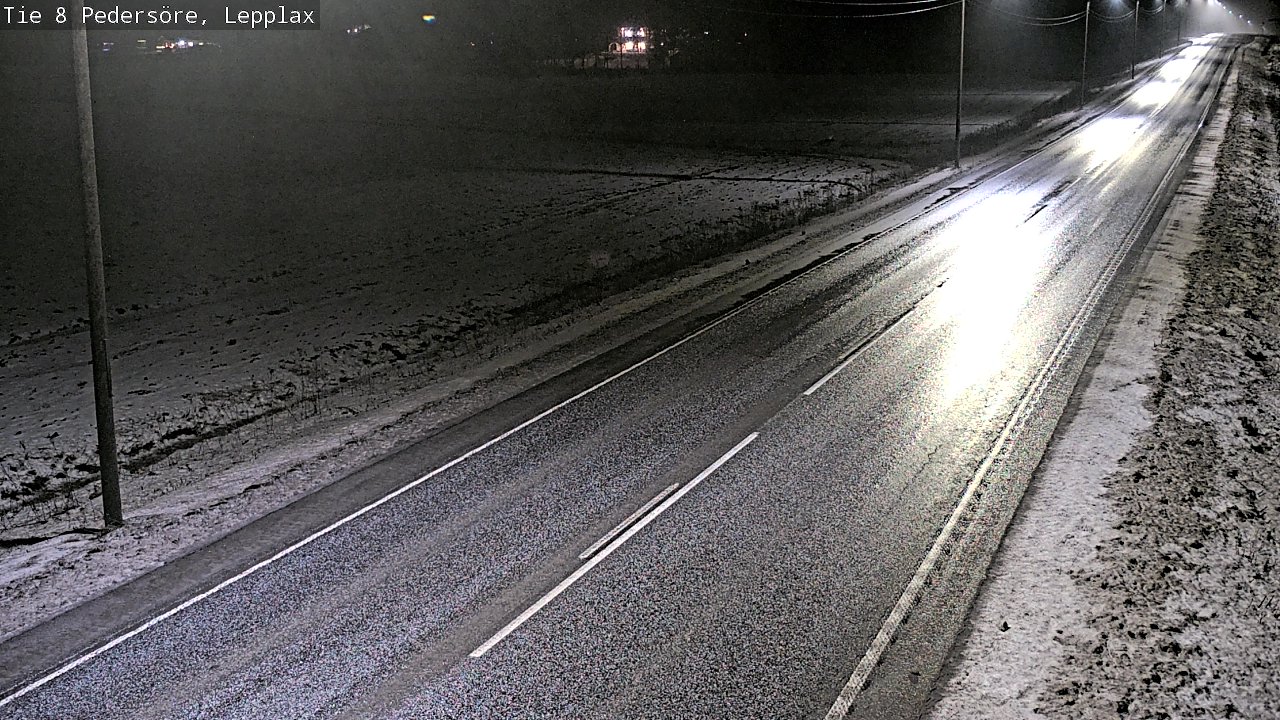 Weather Camera Image Road 8 Pedersöre, Lepplax, Pedersören kunta, Pohjanmaa