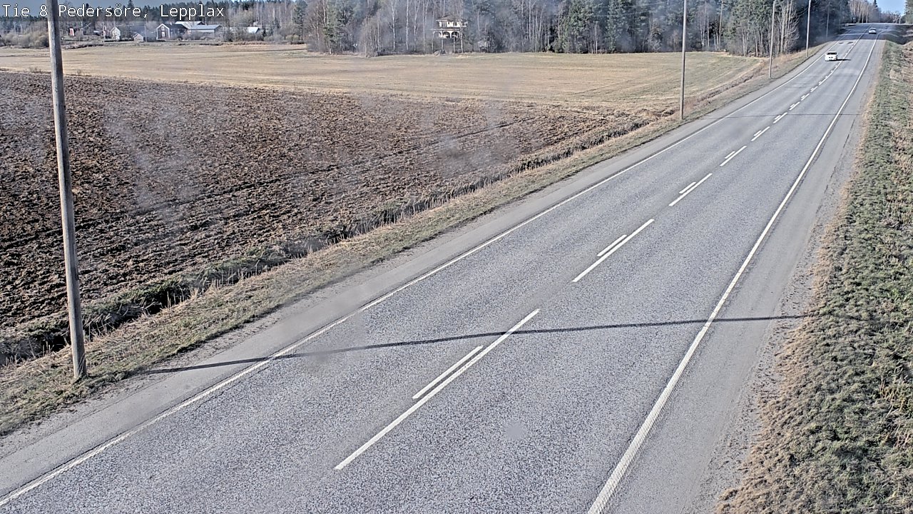 Weather Camera Image Väg 8 Pedersöre, Lepplax, Pedersören kunta, Pohjanmaa