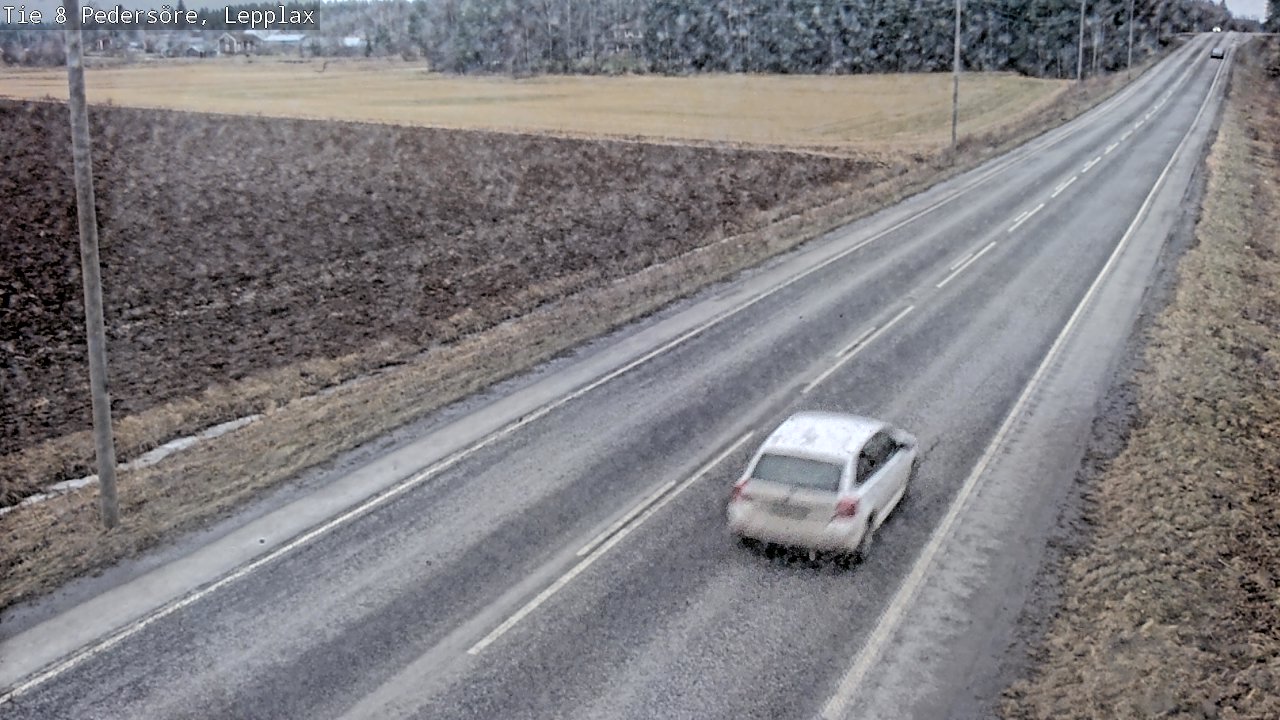Weather Camera Image Road 8 Pedersöre, Lepplax, Pedersören kunta, Pohjanmaa