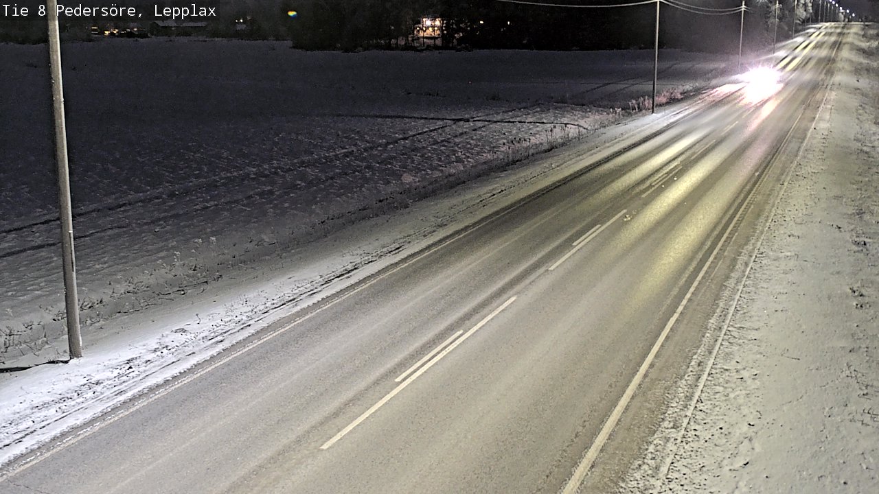 Weather Camera Image Väg 8 Pedersöre, Lepplax, Pedersören kunta, Pohjanmaa