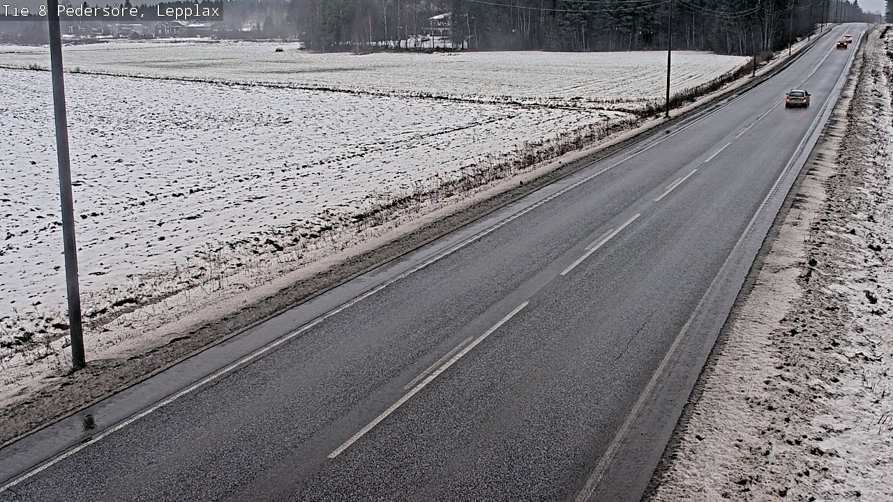 Weather Camera Image Väg 8 Pedersöre, Lepplax, Pedersören kunta, Pohjanmaa