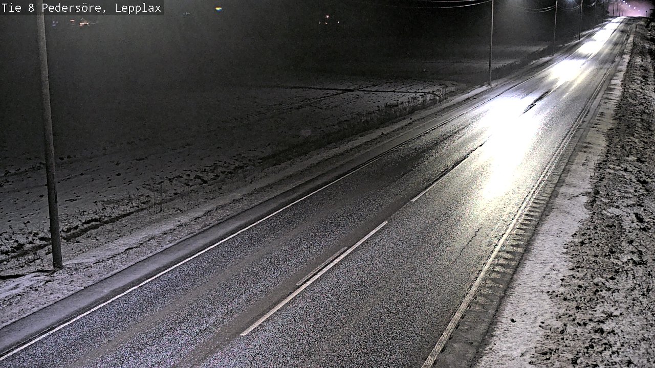 Weather Camera Image Road 8 Pedersöre, Lepplax, Pedersören kunta, Pohjanmaa