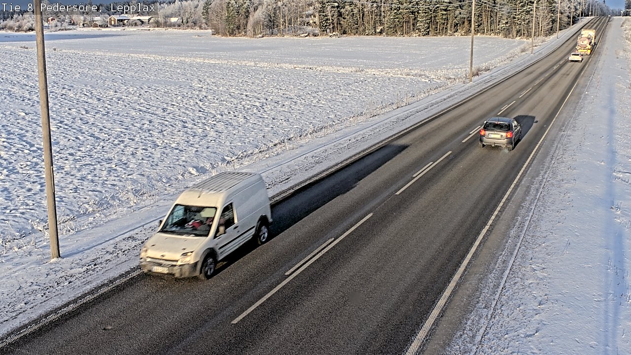 Weather Camera Image Road 8 Pedersöre, Lepplax, Pedersören kunta, Pohjanmaa