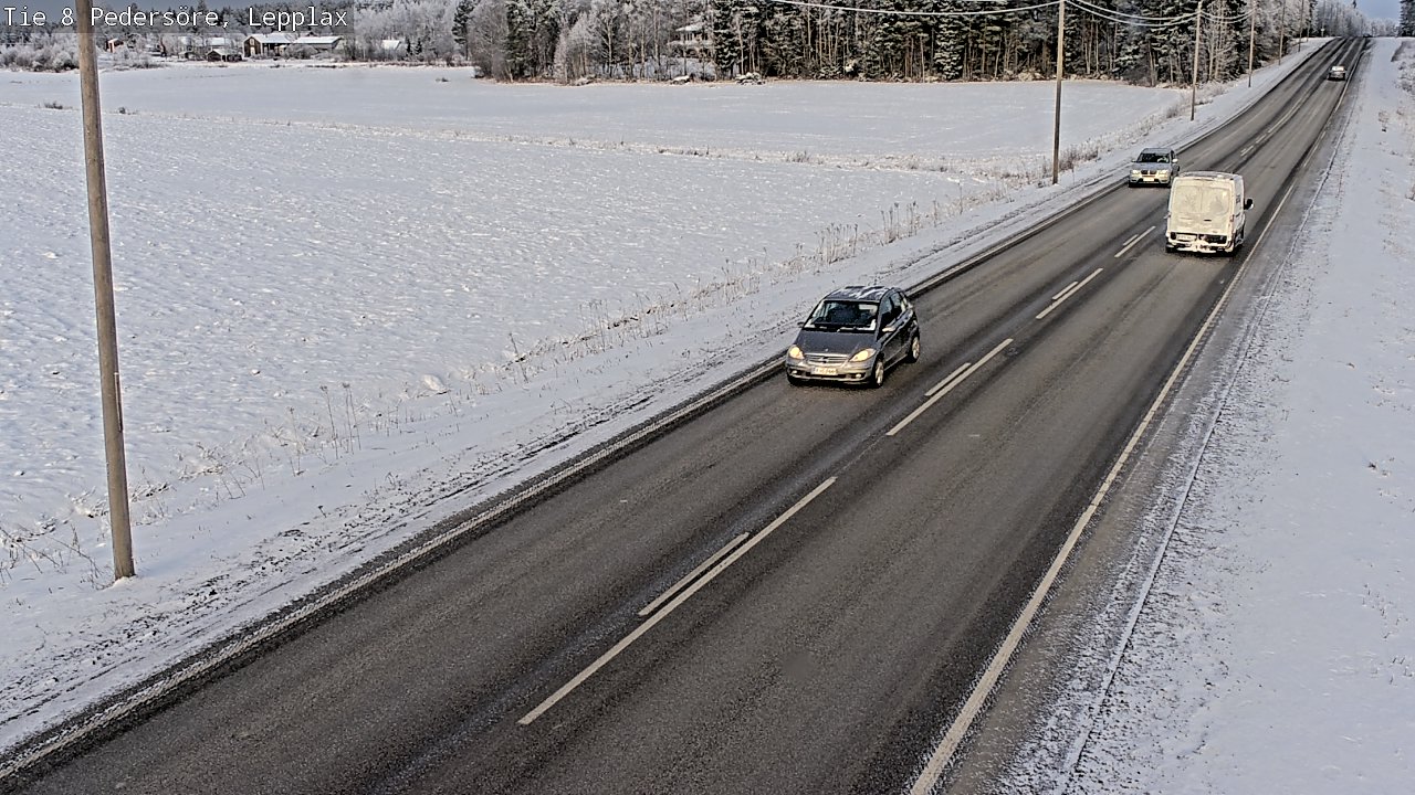 Weather Camera Image Road 8 Pedersöre, Lepplax, Pedersören kunta, Pohjanmaa