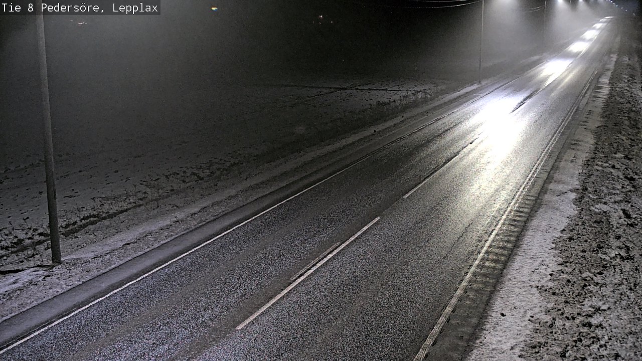 Weather Camera Image Road 8 Pedersöre, Lepplax, Pedersören kunta, Pohjanmaa