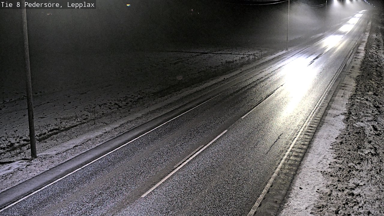 Weather Camera Image Road 8 Pedersöre, Lepplax, Pedersören kunta, Pohjanmaa