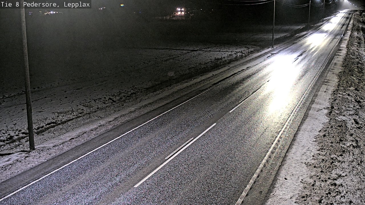 Weather Camera Image Road 8 Pedersöre, Lepplax, Pedersören kunta, Pohjanmaa