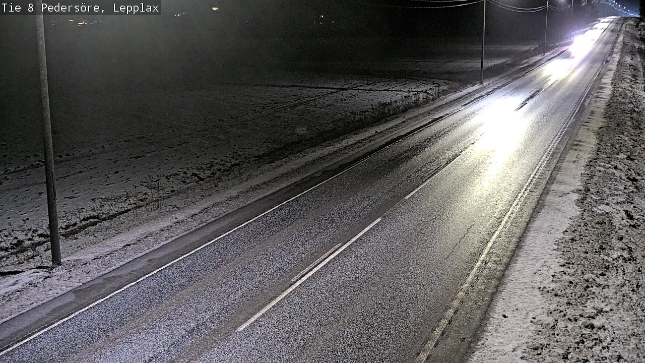 Weather Camera Image Road 8 Pedersöre, Lepplax, Pedersören kunta, Pohjanmaa