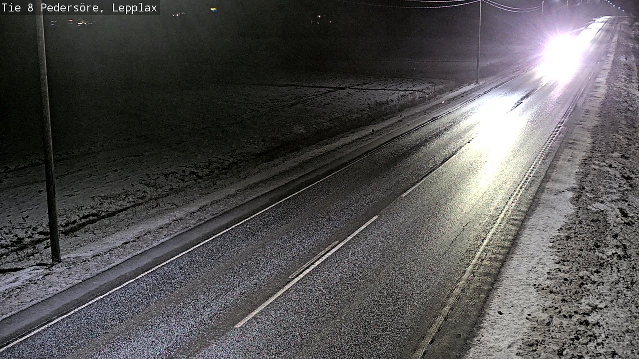 Weather Camera Image Road 8 Pedersöre, Lepplax, Pedersören kunta, Pohjanmaa