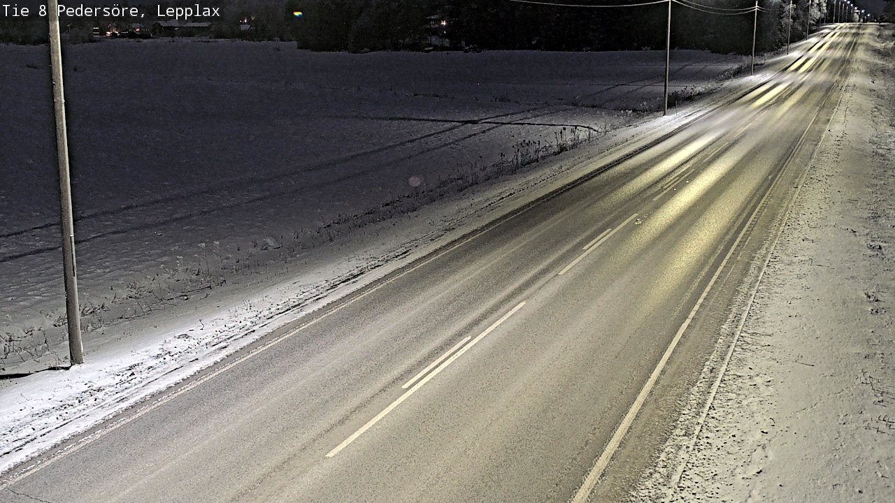 Weather Camera Image Väg 8 Pedersöre, Lepplax, Pedersören kunta, Pohjanmaa