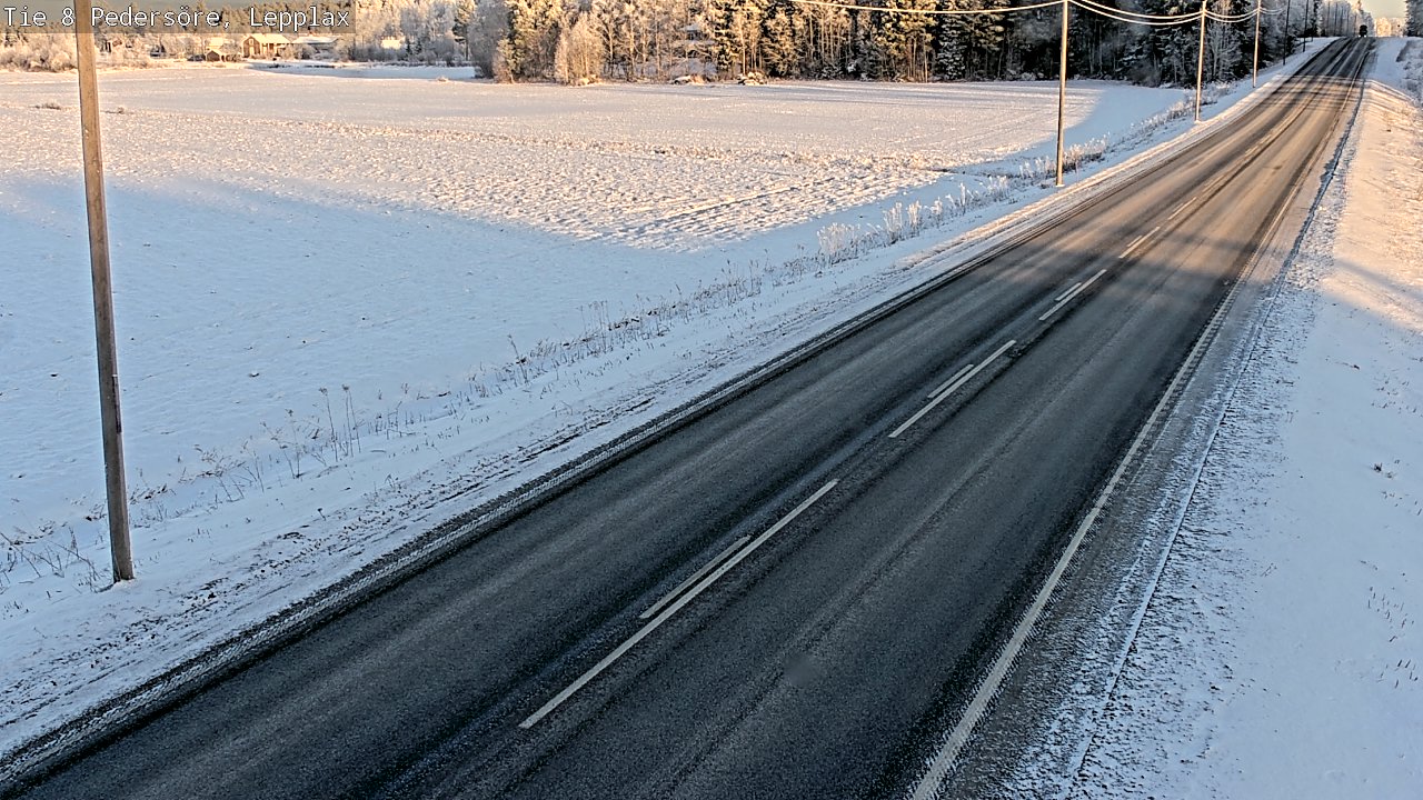 Weather Camera Image Road 8 Pedersöre, Lepplax, Pedersören kunta, Pohjanmaa