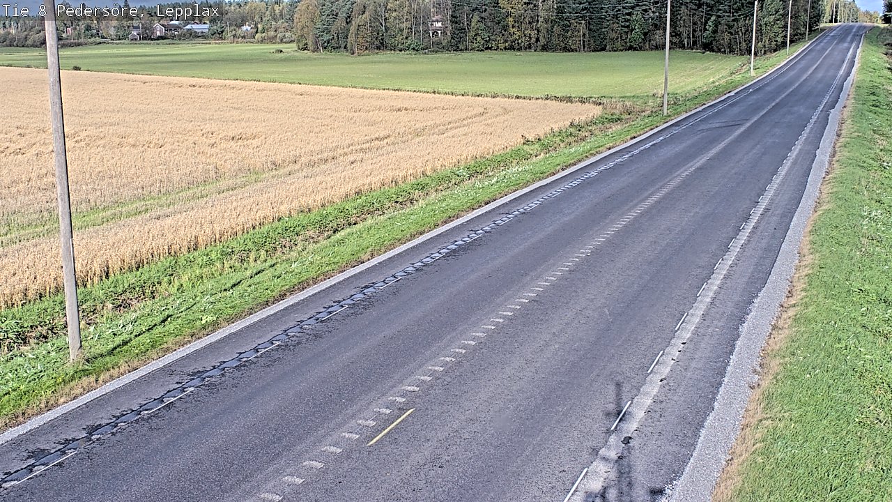 Weather Camera Image Väg 8 Pedersöre, Lepplax, Pedersören kunta, Pohjanmaa