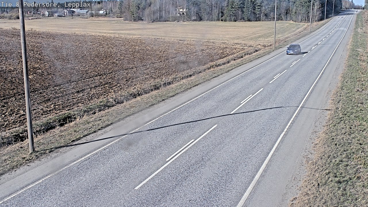 Weather Camera Image Väg 8 Pedersöre, Lepplax, Pedersören kunta, Pohjanmaa