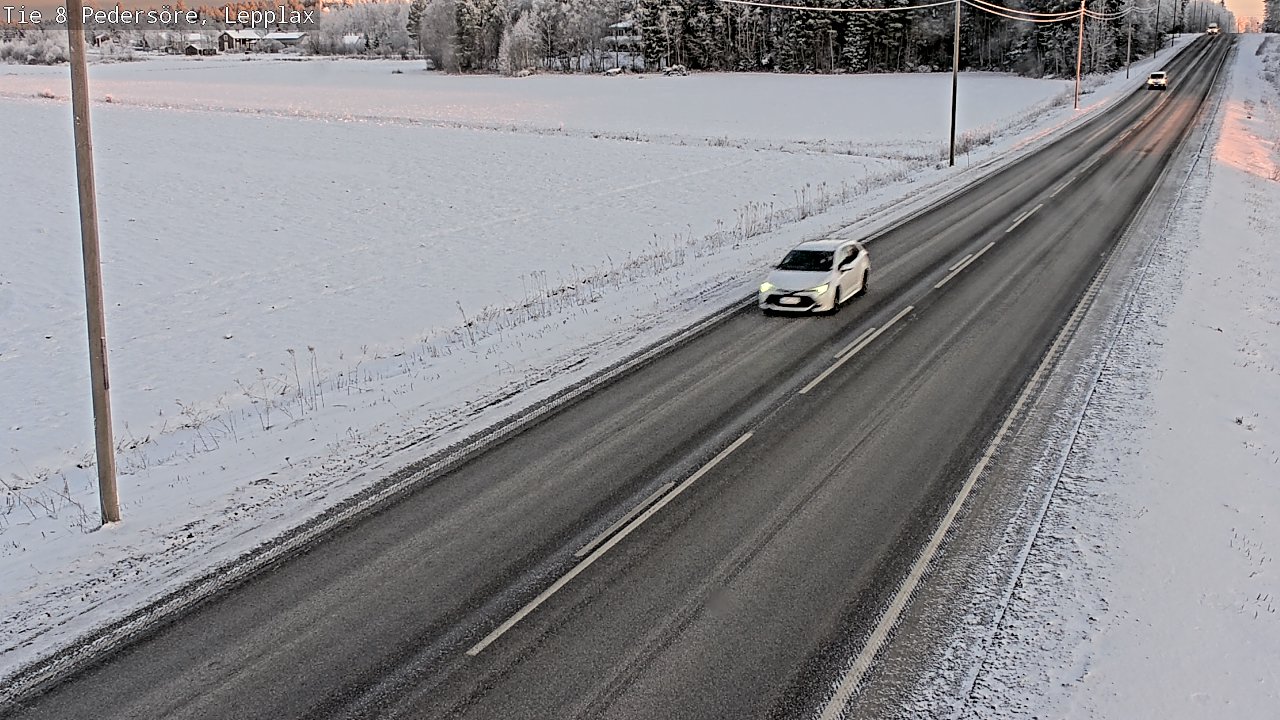 Weather Camera Image Road 8 Pedersöre, Lepplax, Pedersören kunta, Pohjanmaa