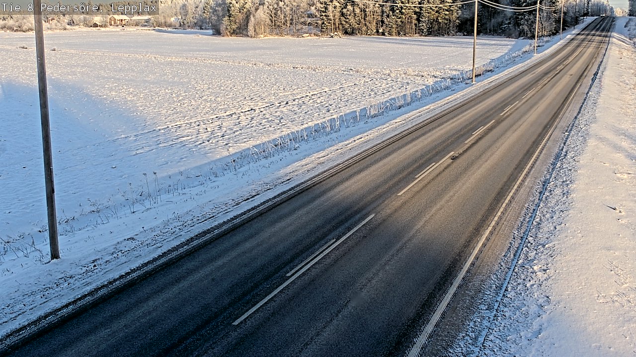 Weather Camera Image Road 8 Pedersöre, Lepplax, Pedersören kunta, Pohjanmaa