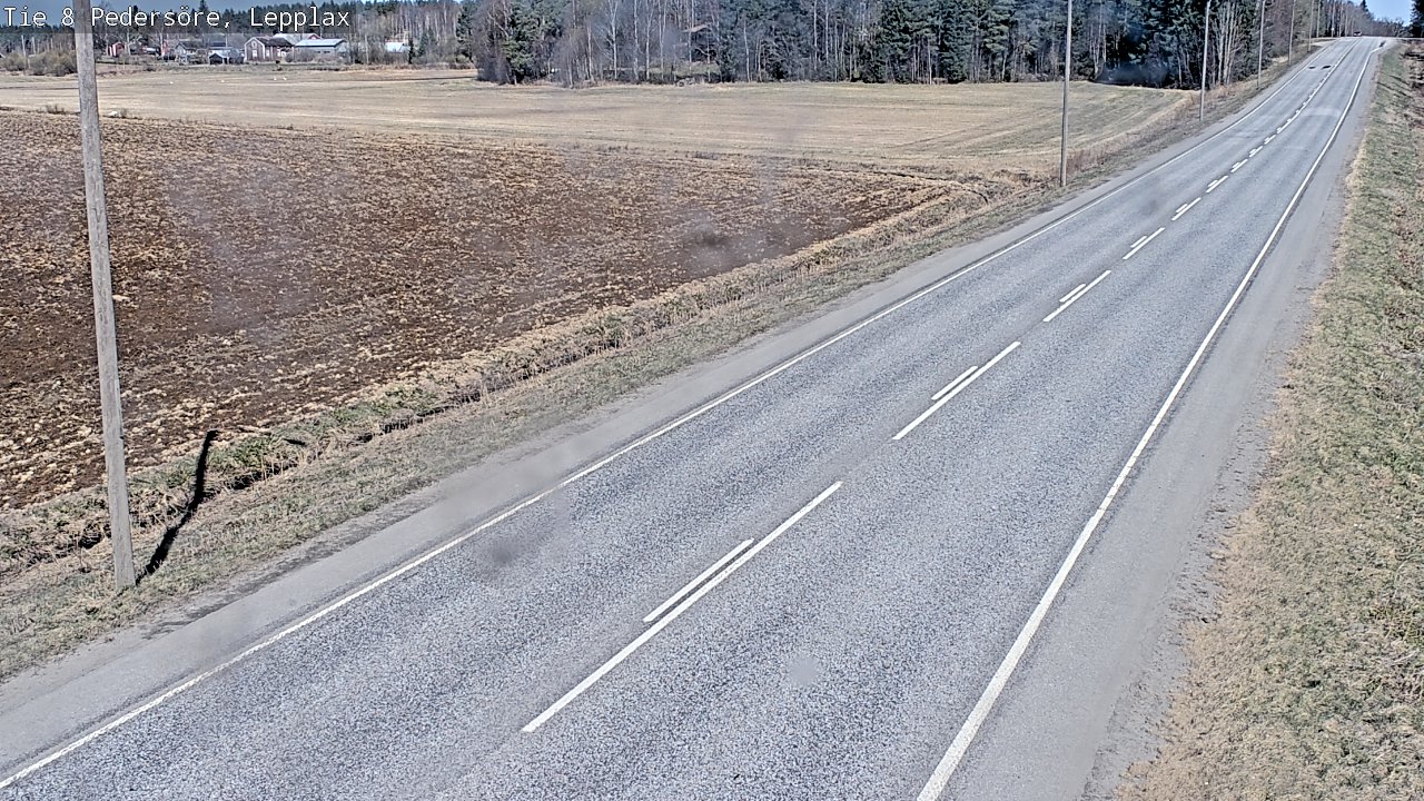 Weather Camera Image Väg 8 Pedersöre, Lepplax, Pedersören kunta, Pohjanmaa