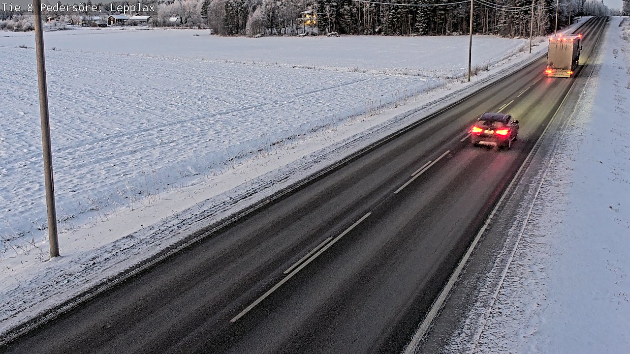 Weather Camera Image Road 8 Pedersöre, Lepplax, Pedersören kunta, Pohjanmaa