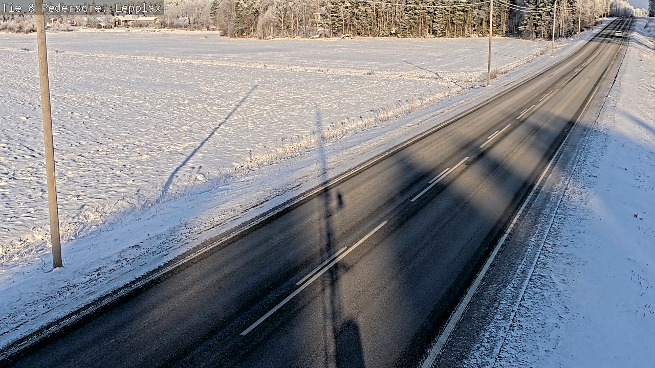 Weather Camera Image Road 8 Pedersöre, Lepplax, Pedersören kunta, Pohjanmaa