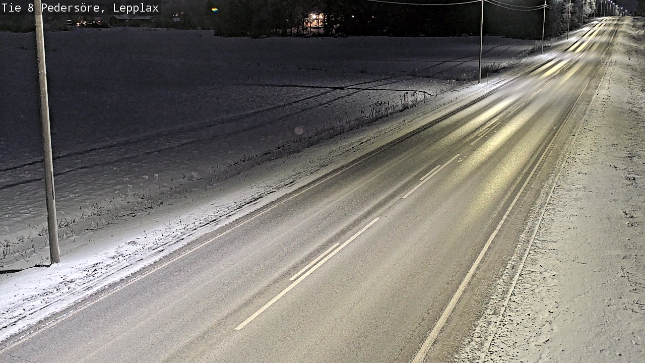 Weather Camera Image Väg 8 Pedersöre, Lepplax, Pedersören kunta, Pohjanmaa