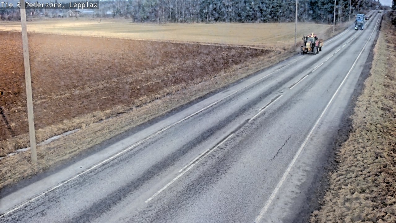 Weather Camera Image Road 8 Pedersöre, Lepplax, Pedersören kunta, Pohjanmaa