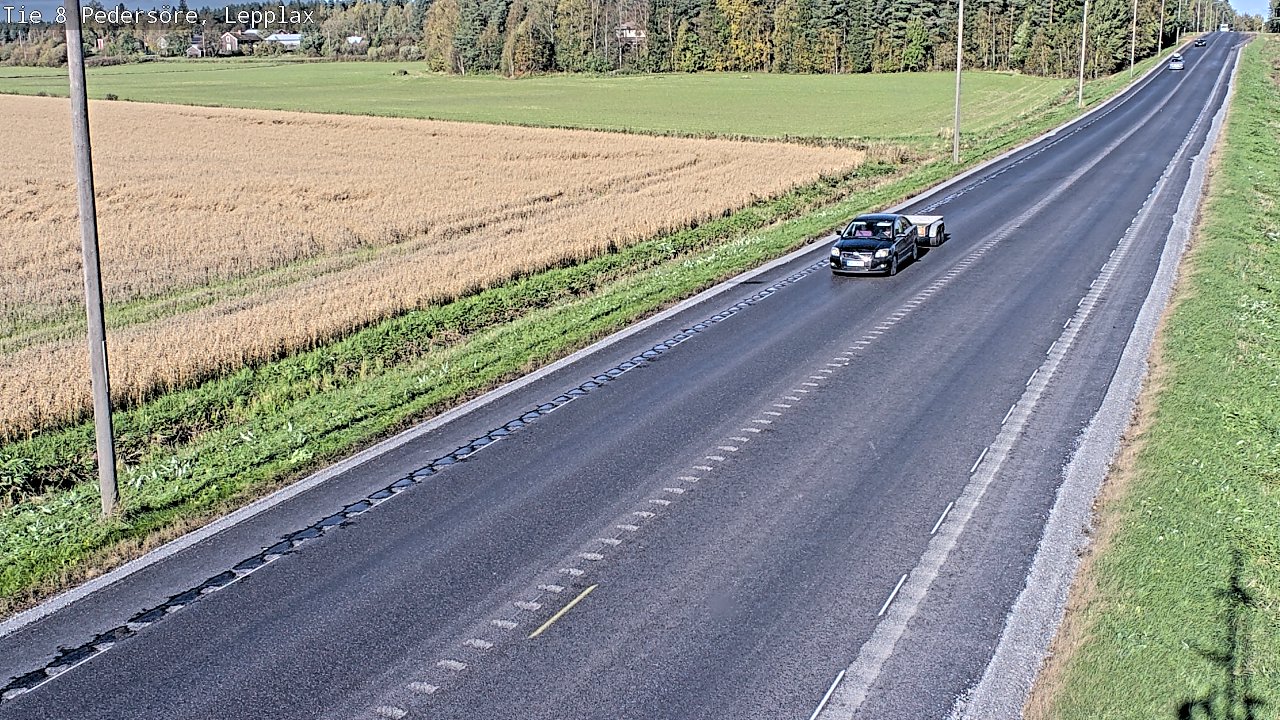 Weather Camera Image Väg 8 Pedersöre, Lepplax, Pedersören kunta, Pohjanmaa