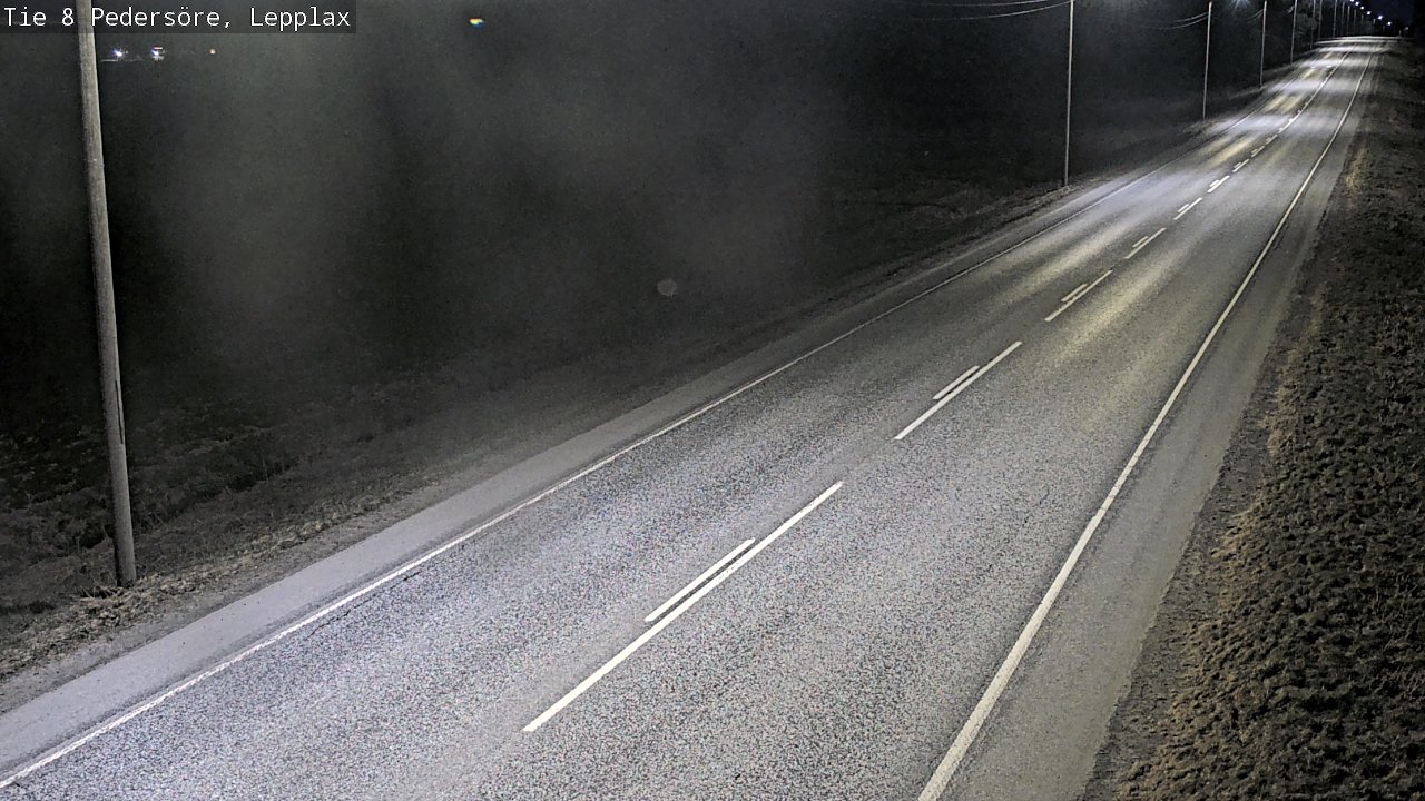 Weather Camera Image Väg 8 Pedersöre, Lepplax, Pedersören kunta, Pohjanmaa