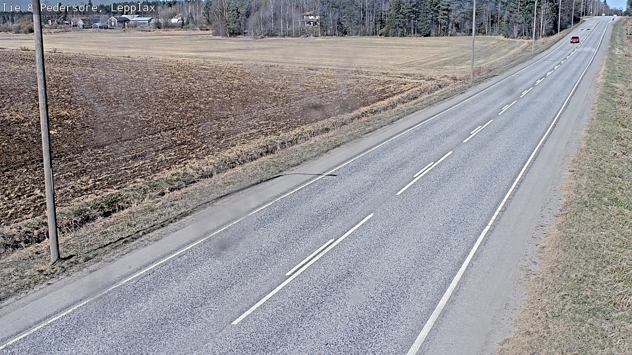 Weather Camera Image Väg 8 Pedersöre, Lepplax, Pedersören kunta, Pohjanmaa