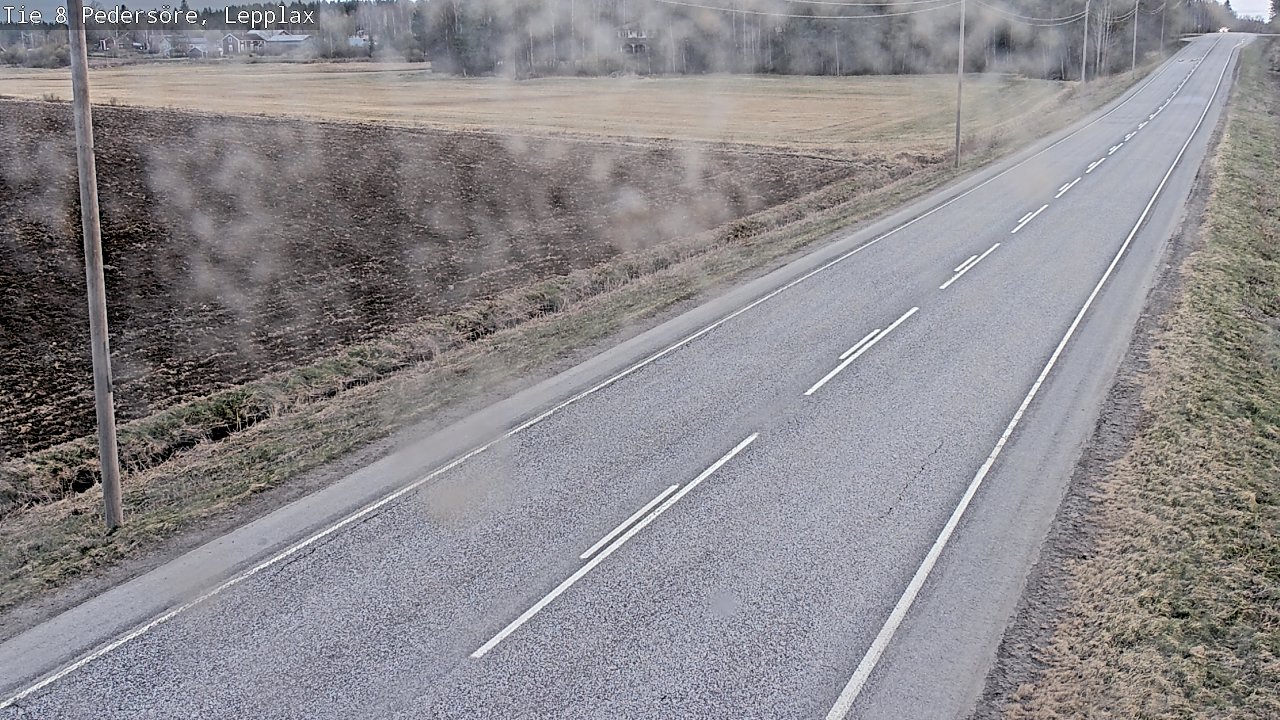 Weather Camera Image Road 8 Pedersöre, Lepplax, Pedersören kunta, Pohjanmaa