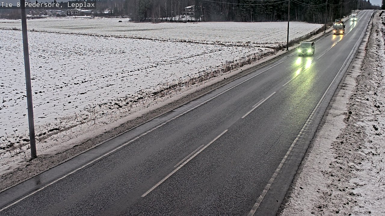 Weather Camera Image Road 8 Pedersöre, Lepplax, Pedersören kunta, Pohjanmaa
