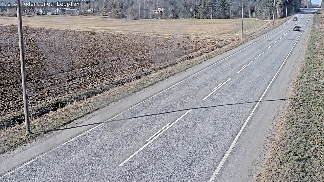 Weather Camera Image Väg 8 Pedersöre, Lepplax, Pedersören kunta, Pohjanmaa