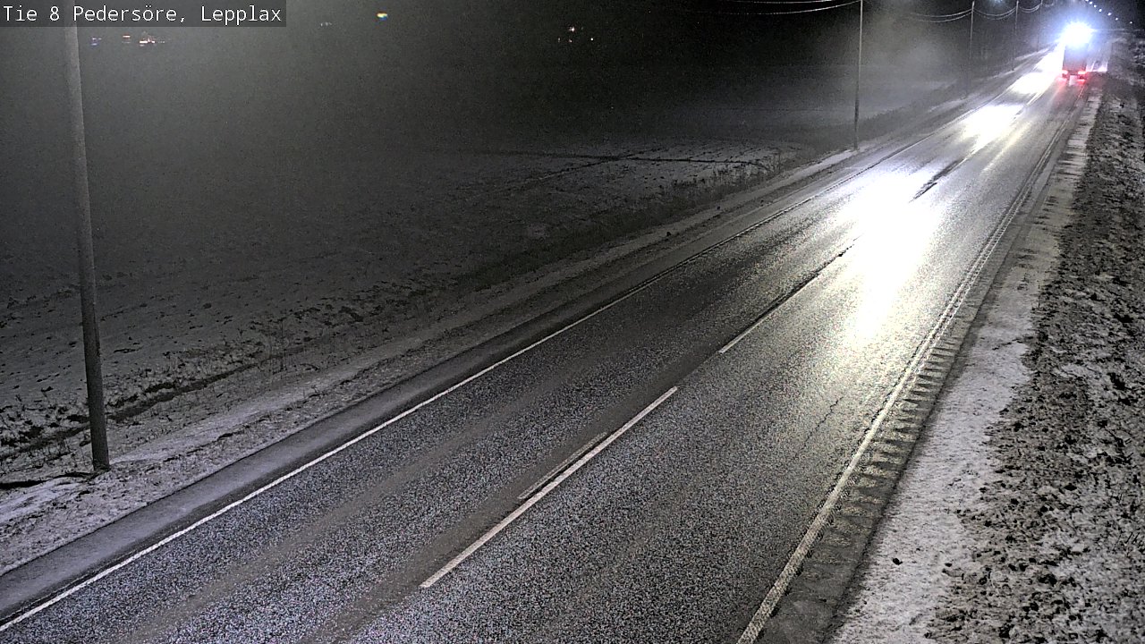 Weather Camera Image Väg 8 Pedersöre, Lepplax, Pedersören kunta, Pohjanmaa
