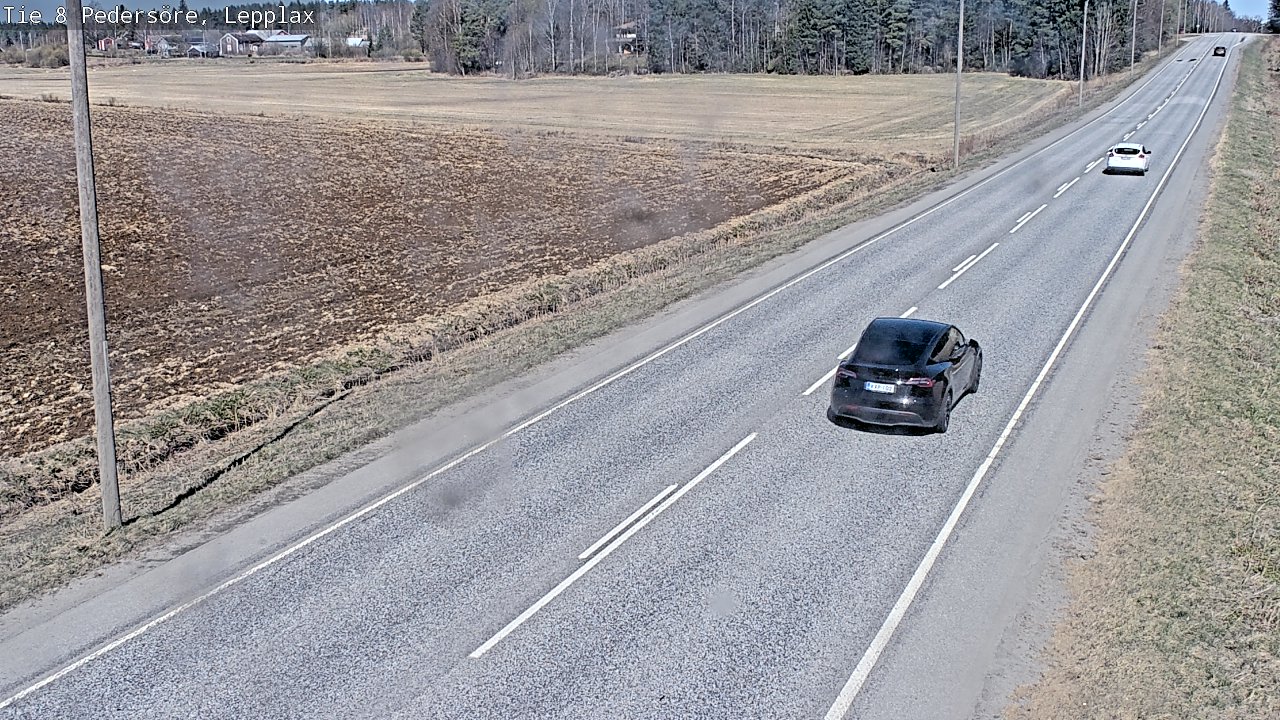 Weather Camera Image Väg 8 Pedersöre, Lepplax, Pedersören kunta, Pohjanmaa