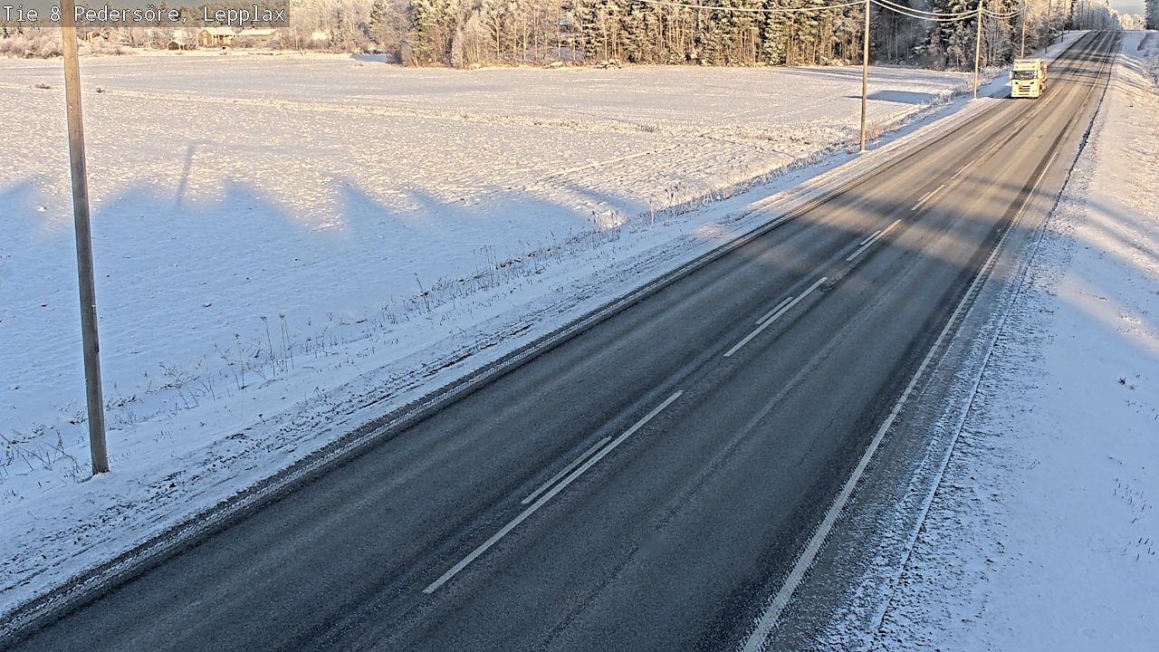 Weather Camera Image Road 8 Pedersöre, Lepplax, Pedersören kunta, Pohjanmaa