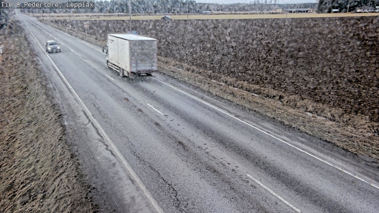 Weather Camera Image Road 8 Pedersöre, Lepplax, Pedersören kunta, Pohjanmaa