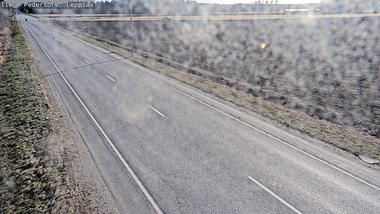 Weather Camera Image Väg 8 Pedersöre, Lepplax, Pedersören kunta, Pohjanmaa