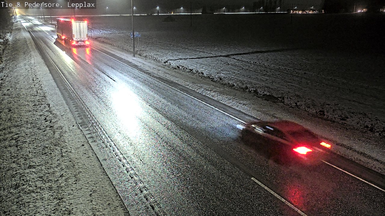 Weather Camera Image Väg 8 Pedersöre, Lepplax, Pedersören kunta, Pohjanmaa