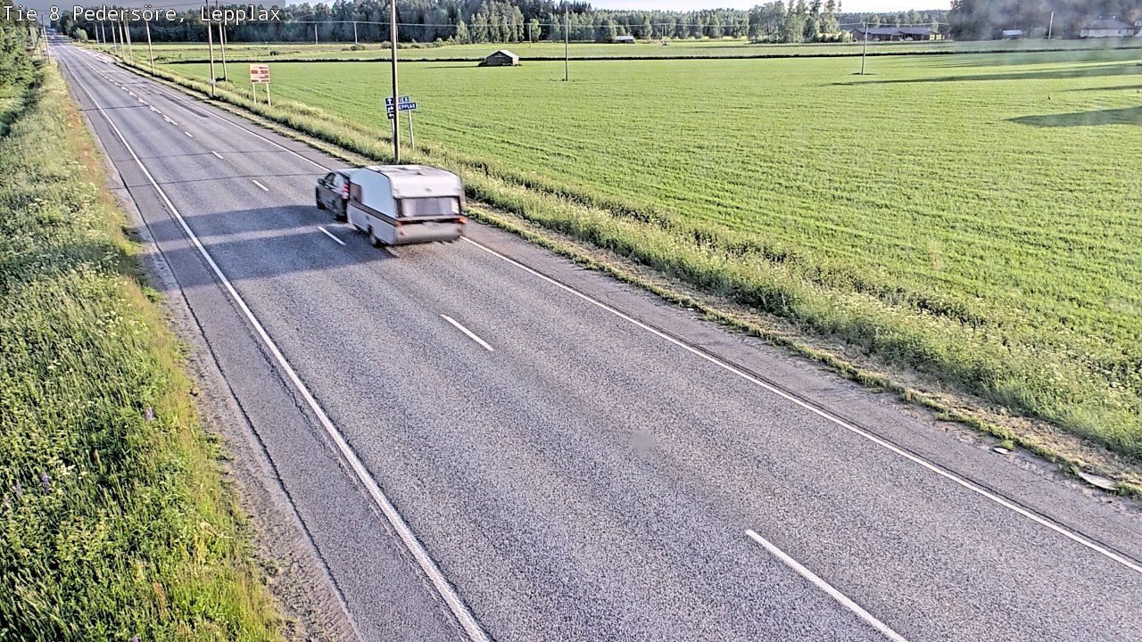 Weather Camera Image Road 8 Pedersöre, Lepplax, Pedersören kunta, Pohjanmaa
