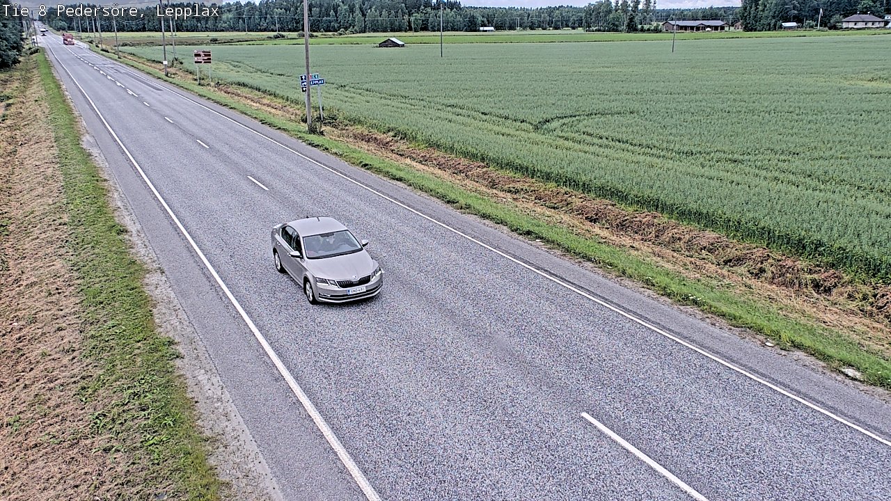 Weather Camera Image Väg 8 Pedersöre, Lepplax, Pedersören kunta, Pohjanmaa