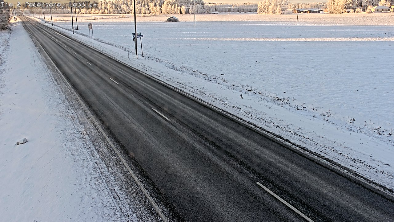 Weather Camera Image Road 8 Pedersöre, Lepplax, Pedersören kunta, Pohjanmaa